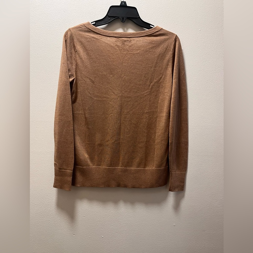 Banana Republic Chic Stylish Silk Cashmere Pull On Sweater, Womens, Sz XS, Taupe - Picture 2 of 4